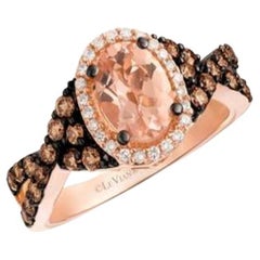 Le Vian Chocolatier Ring Featuring Peach Morganite Chocolate Diamonds