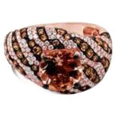 Le Vian Chocolatier Ring Featuring Peach Morganite Chocolate Diamonds