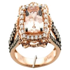 Le Vian Chocolatier Ring Featuring Peach Morganite Chocolate Diamonds