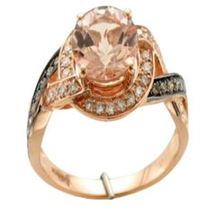 Le Vian Chocolatier Ring Featuring Peach Morganite Vanilla Diamonds
