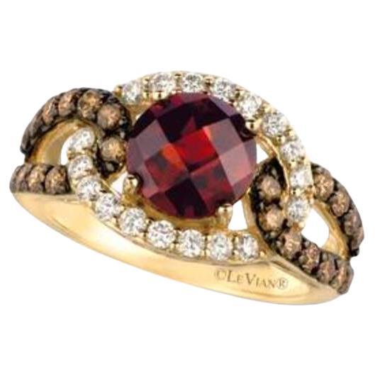Le Vian Chocolatier Ring mit Granatapfel-Granat-Schoko-Diamanten