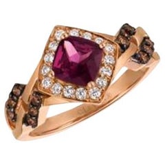 Le Vian Chocolatier Ring Featuring Raspberry Rhodolite Chocolate Diamonds