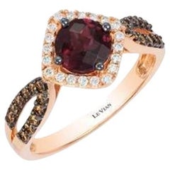 Le Vian Chocolatier Ring featuring Raspberry Rhodolite Chocolate Diamonds ,