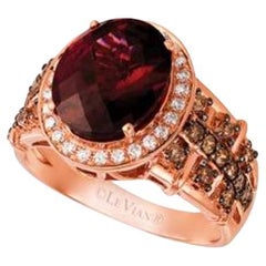 Le Vian Chocolatier Ring mit Himbeer Rhodolith Schokoladendiamanten