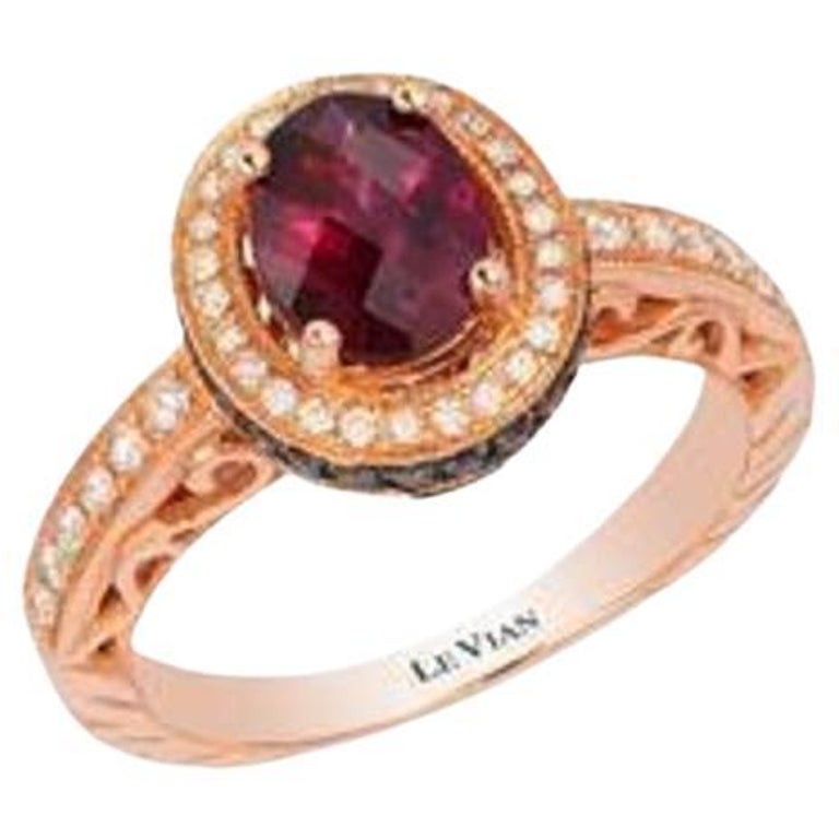 Le Vian Chocolatier Ring Featuring Raspberry Rhodolite Chocolate ...