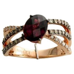 Le Vian Chocolatier Ring Featuring Raspberry Rhodolite Chocolate Diamonds