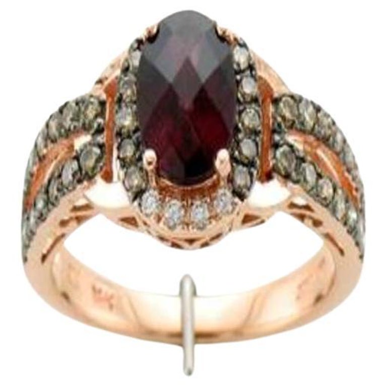 Le Vian Chocolatier Ring Featuring Raspberry Rhodolite Chocolate ...