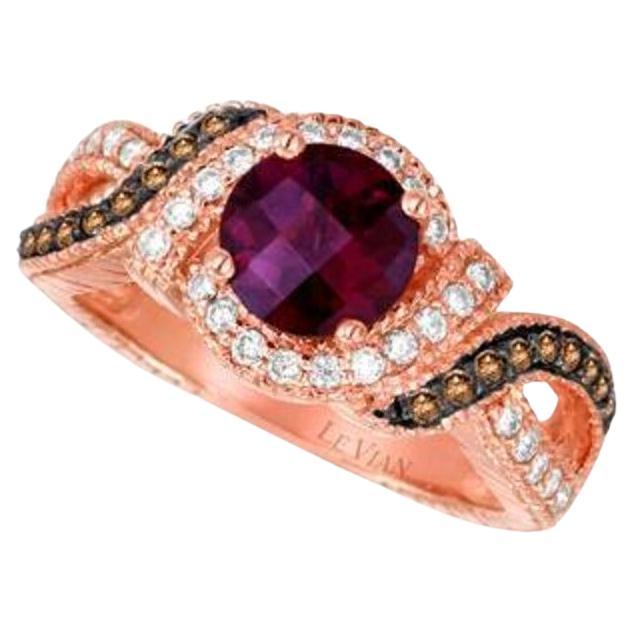 Le Vian Chocolatier Ring Featuring Raspberry Rhodolite Vanilla Diamonds