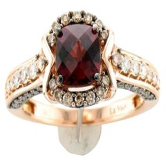 Le Vian Chocolatier Ring Featuring Raspberry Rhodolite Vanilla Diamonds