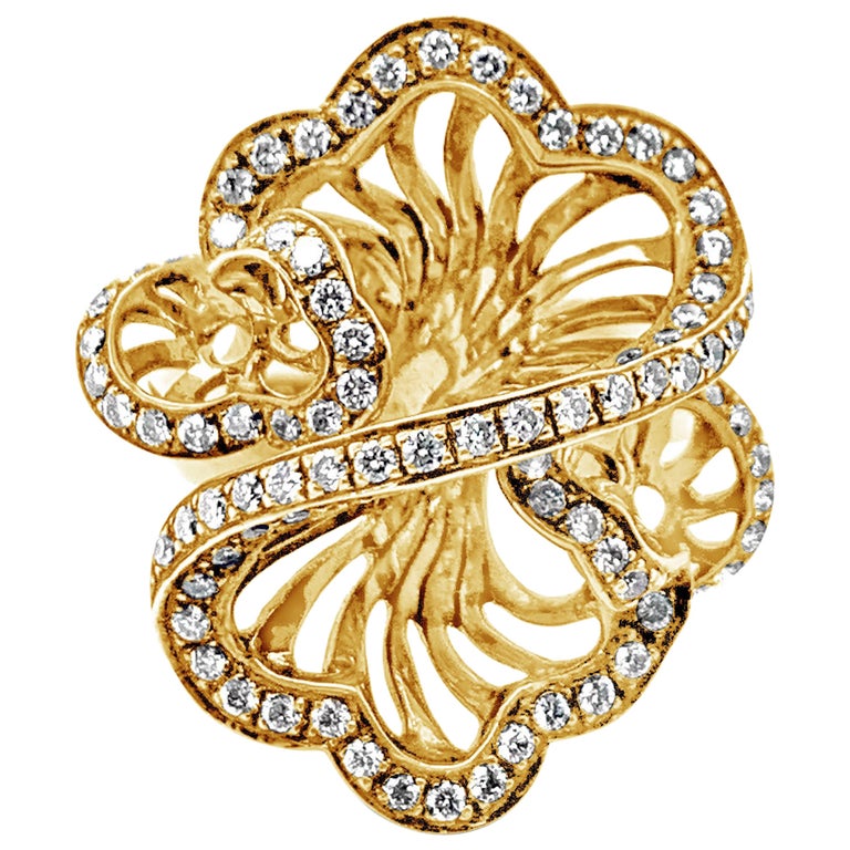 Chocolate Gold Rings Le Vian Chocolatier Ring featuring Vanilla Diamonds, 14 Karat Chocolate ...