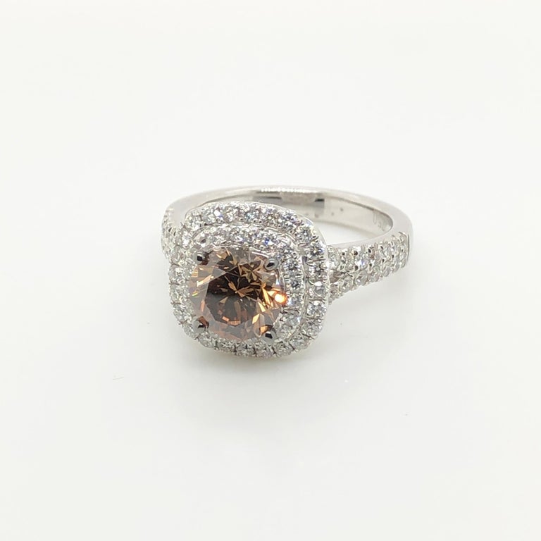 Le Vian Couture 1.5 Carat Chocolate Diamond White Gold Ring For Sale at 1stDibs