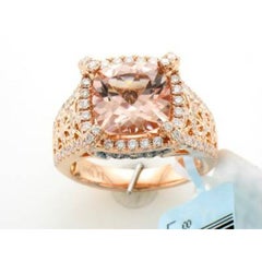 Le Vian Couture Ring Featuring 2 7/8 Cts. Peach Morganite, 7/8 Cts