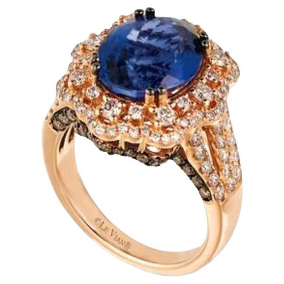 Le Vian Couture Ring Featuring Blueberry Tanzanite Vanilla Diamonds For Sale