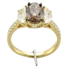 Le Vian Couture Ring mit schokoladenbraunen Diamanten und Vanilla-Diamanten, 1er-Set