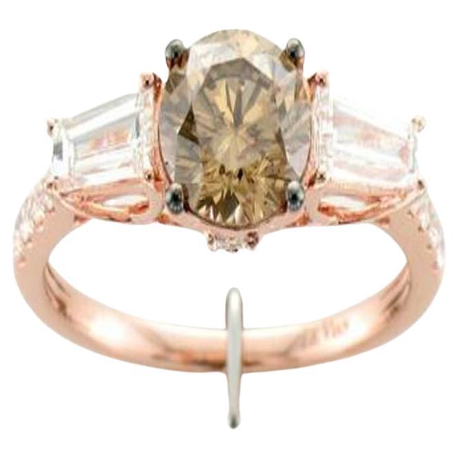 Le Vian Couture Ring featuring Chocolate Diamonds , Vanilla Diamonds set in 1 For Sale