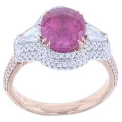 Le Vian Couture Ring Featuring Passion Ruby Vanilla Diamonds Set in P18 Two