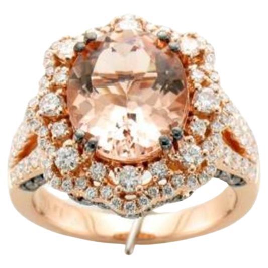Le Vian Couture Bague avec Morganite Vanilla et diamants couleur pêche