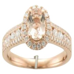 Le Vian Couture Ring featuring Peach Morganite Vanilla Diamonds set in 18K 