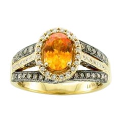 Bague Le Vian Couture avec diamants en spessartine et diamants couleur chocolat, Vanilla Diamon