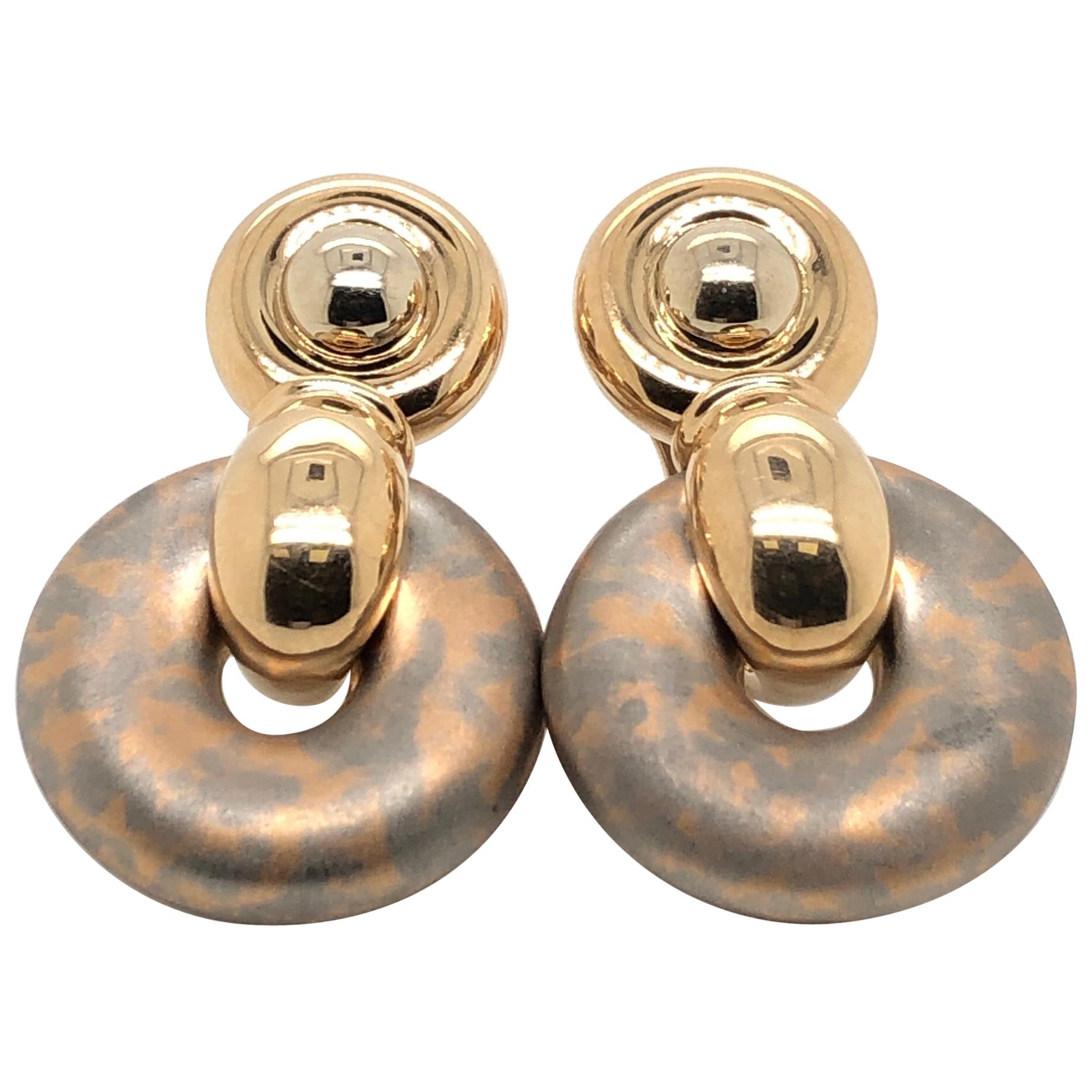 Le Vian Couture Tri Color Gold Earrings