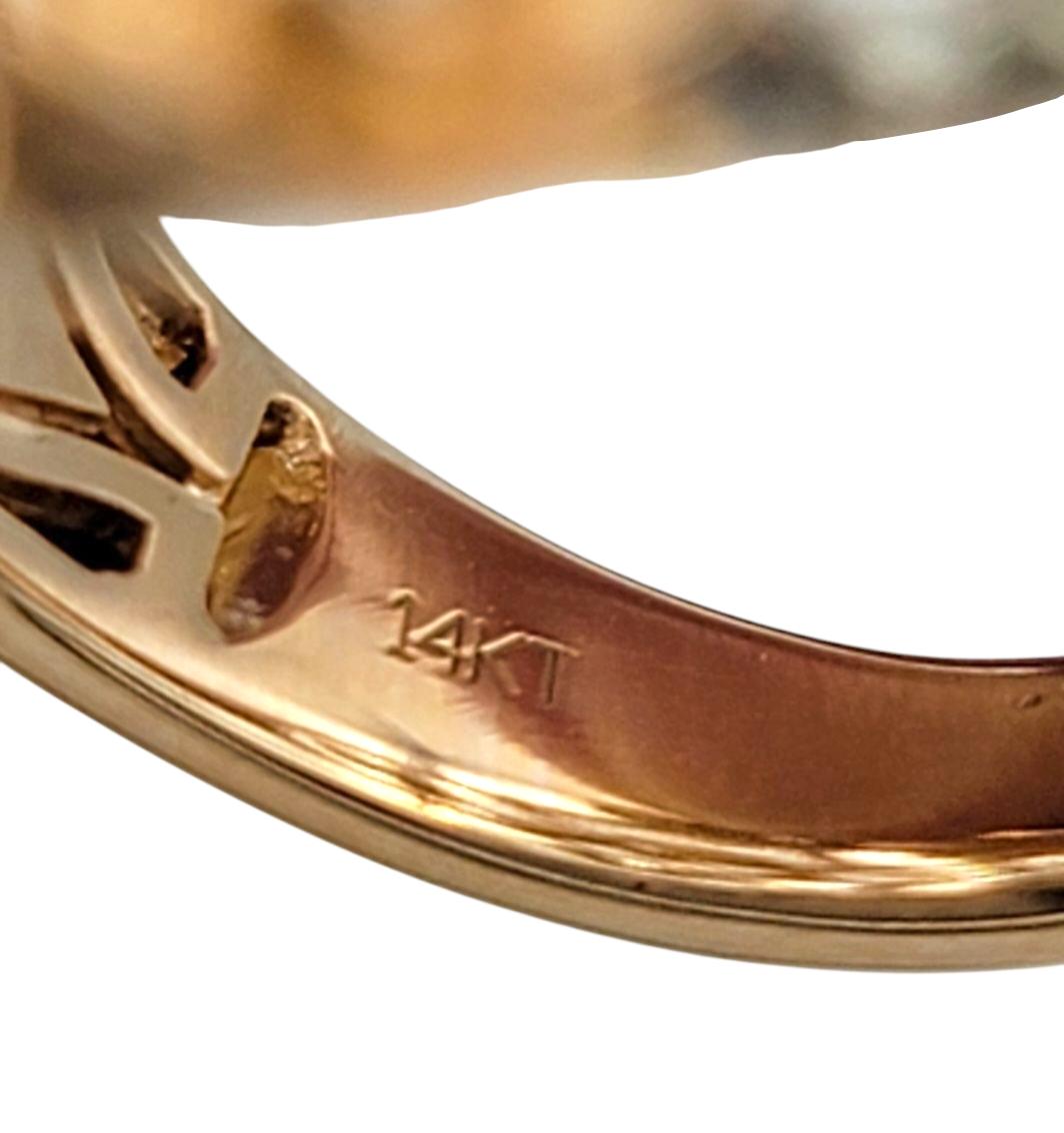 Le Vian collectionrazy, bague fleur allongée à diamants en or rose 14 carats Pour femmes en vente
