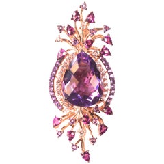 Le Vian Crazy Collection Multi-Stone Pendant in 14 Karat Strawberry Rose Gold