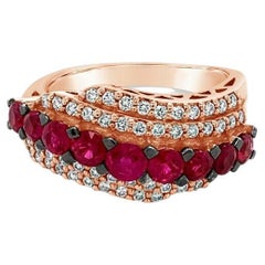 Le Vian Creme Brulee Ring - Ruby, Nude Diamonds 14K Strawberry Gold