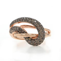 Le Vian Desert Diamond Cluster Band - Anello Looping in oro rosa 14k Rd 1.00ctw