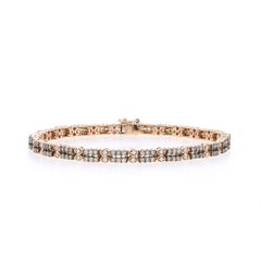 Le Vian Desert Diamond Link Bracelet 7" - Or rose 14k Rond brillant 2.50ctw