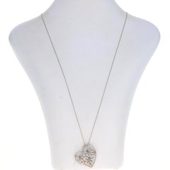 Le Vian Diamond Butterfly Heart Pendant Necklace Sterling & Gold 925 & 14k