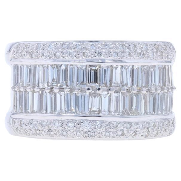 Le Vian Diamond Cluster Cocktail Band - Weißgold 18k Tasche 1,55ctw Ring Sz 7 im Angebot