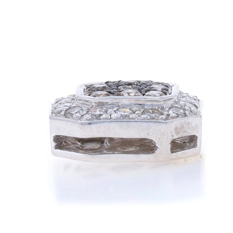 Set di gioielli a grappolo di diamanti Le Vian - Oro bianco 14k Brilliante rotondo 1,55ctw Halo in vendita 7