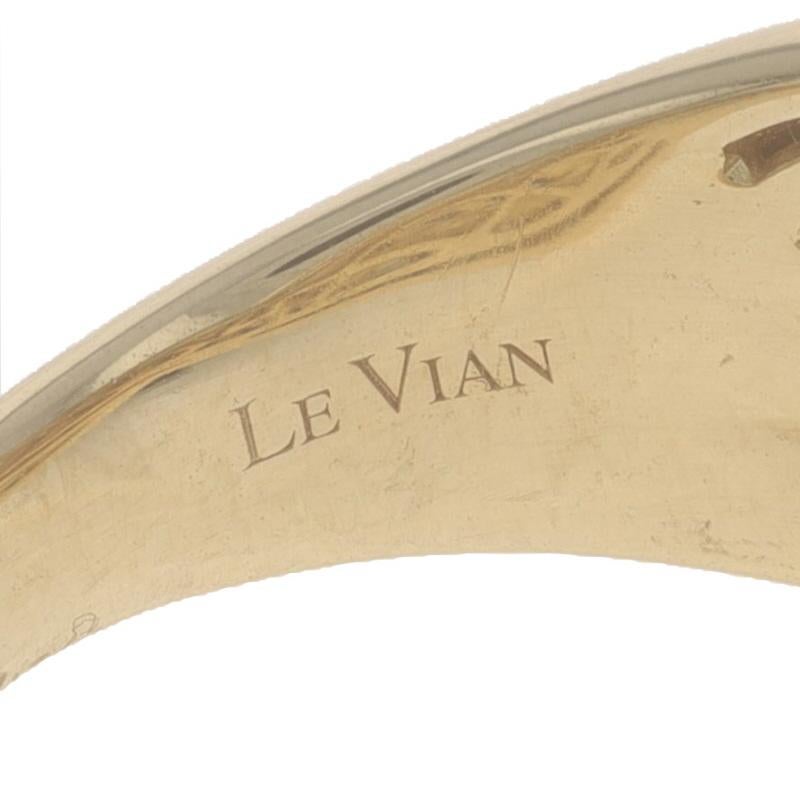 Le Vian Diamond Crossover Band - Yellow Gold 14k Round Brilliant 1.87ctw Ring For Sale 1