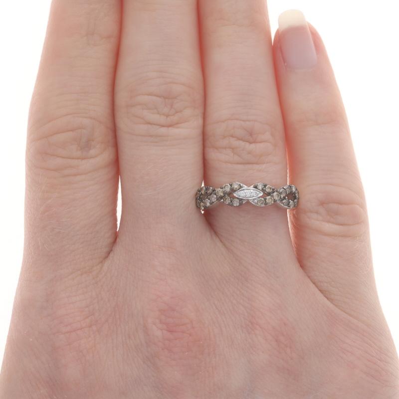 Le Vian Diamant Unendlichkeits-Knotenring - Weißgold 14k Rund .45ctw Love Ring (Rundschliff)