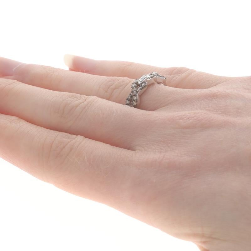 Le Vian Diamant Unendlichkeits-Knotenring - Weißgold 14k Rund .45ctw Love Ring Damen