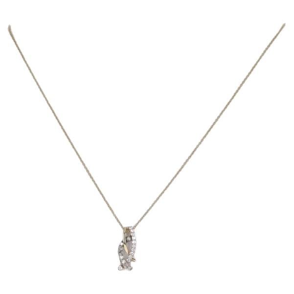 Le Vian Diamond Pendant Necklace 18 1/4" - Yellow Gold 14k Round Brilliant .40ct For Sale