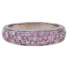 Le Vian Anillo de Oro Blanco de 14k con Zafiro Rosa y Diamantes