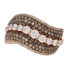Le Vian Diamond Ring, 14 Karat Rose Gold Women's Designer 2.54 Carat