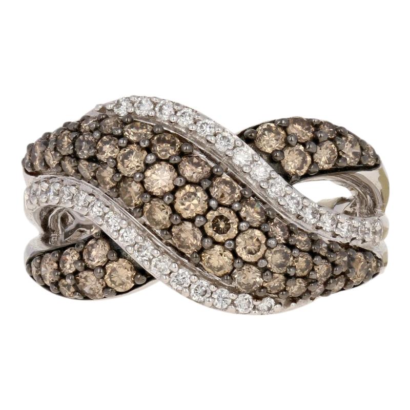 Le Vian Diamond Ring, 14 Karat White Gold Crossover 1.34 Carat