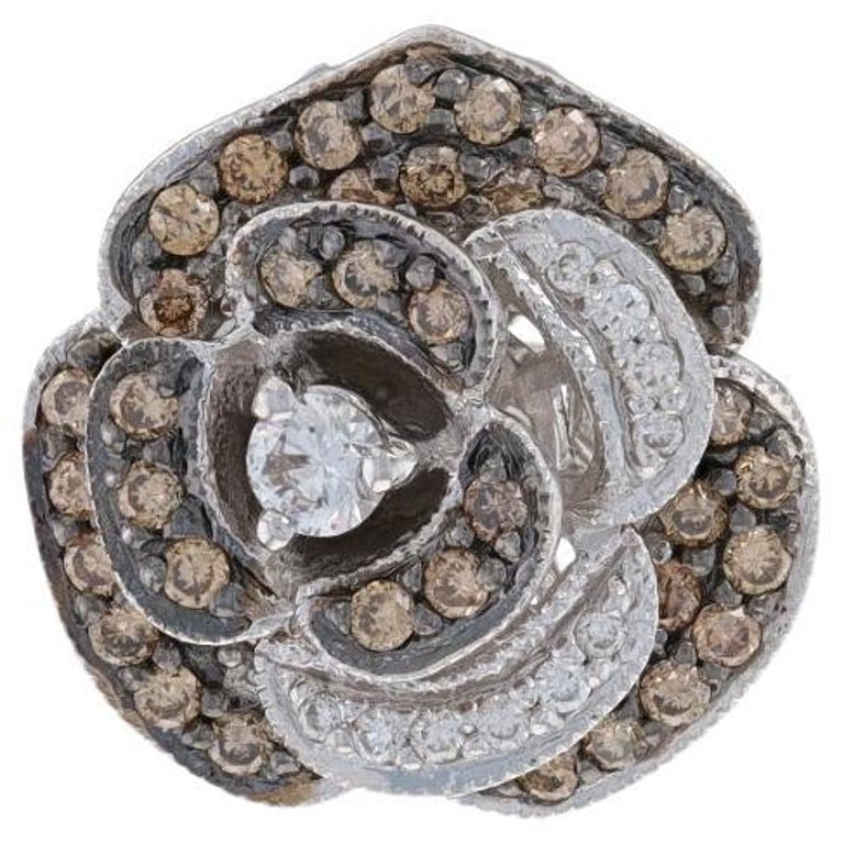 Pendentif Le Vian Princesse Alexandra - Or Blanc 14k, Diamants 1.00 Ct, Occasion