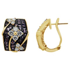 Ohrringe von Le Vian, Blaubeer Tansanit Vanille Diamanten, 14K Honiggold