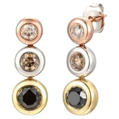 Le Vian Earrings Featuring Blackberry Diamonds, Chocolate Diamonds