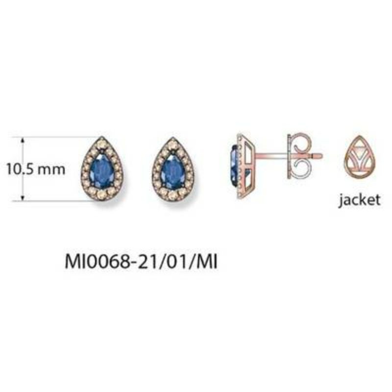 Le Vian Earrings Featuring Blueberry Sapphire Nude Diamonds For Sale