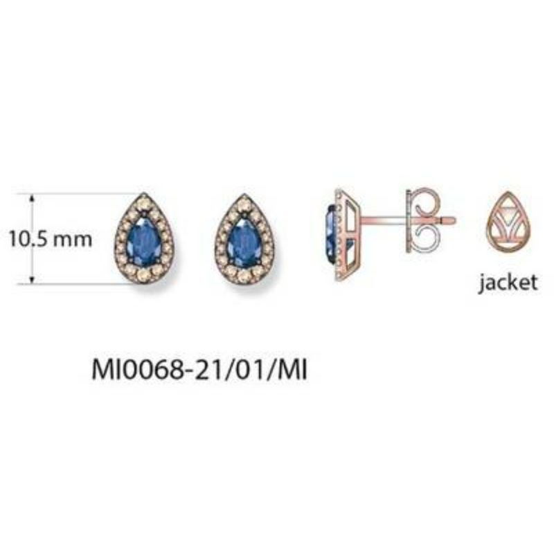 Le Vian Earrings Featuring Blueberry Sapphire Nude Diamonds