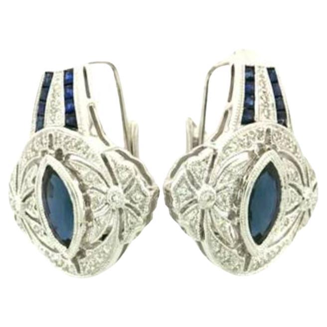 Le Vian Earrings Featuring Blueberry Sapphire Vanilla Diamonds