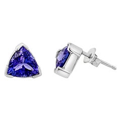 Le Vian Earrings Featuring Blueberry Tanzanite Set in 14 Karat Vanilla Gold