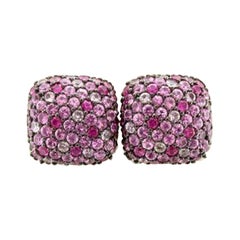 Pendientes Le Vian con zafiro rosa chicle engastados en SLV