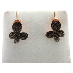 Le Vian Earrings Featuring Chocolate Diamonds Set in 14K Strawberry Gold