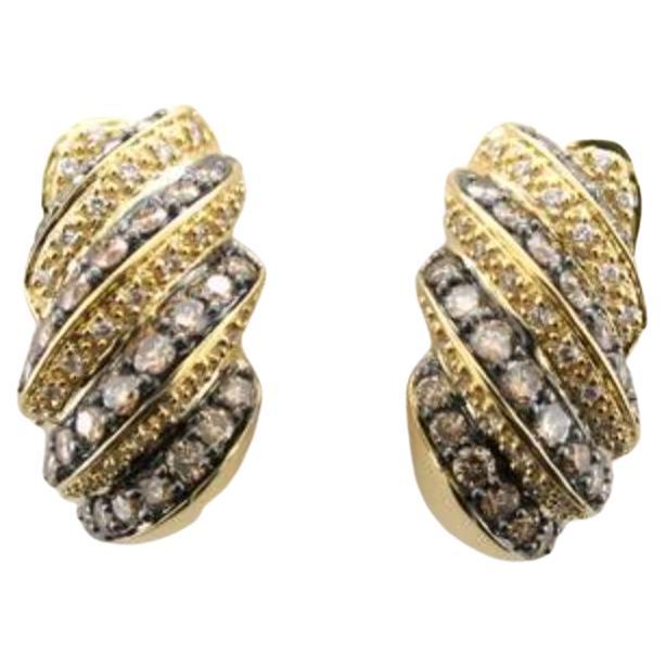 Le Vian Earrings Featuring Chocolate Diamonds, Vanilla Diamonds Set For Sale