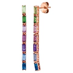 Le Vian-Ohrringe mit Multi-Set aus 14K Erdbeergold